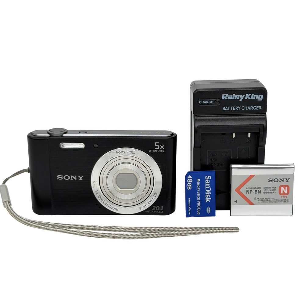 Sony Cyber-shot DSC-W800 20.1MP Digital Camera 5x Zoom Bundle 8GB Card Tested